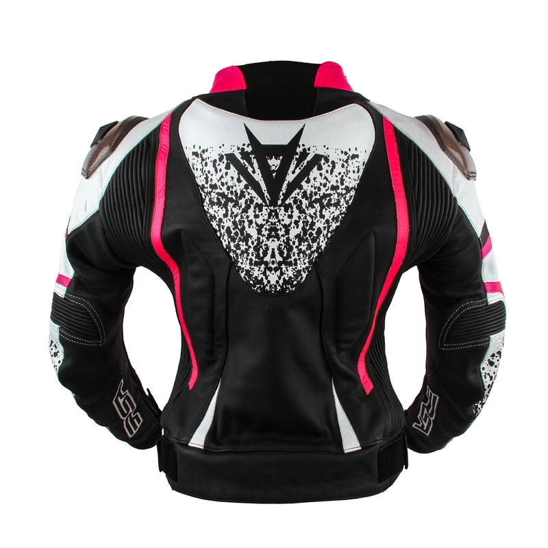 Dvodelni ženski kombinezon RSA Flow II black-white-fluo-pink - razprodaja