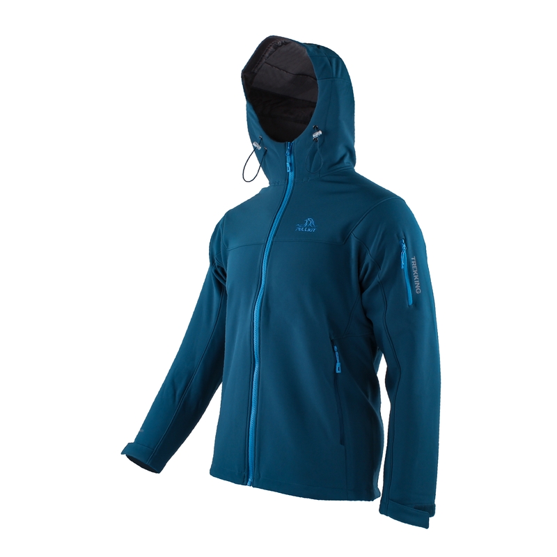 Moška softshell jakna Pelliot Trekking blue naprodaj razprodaja