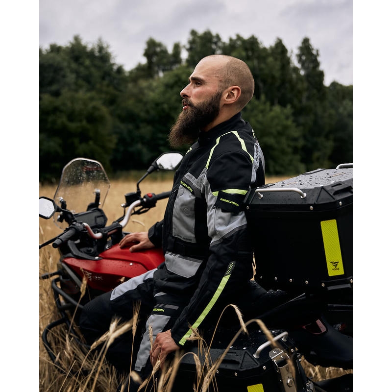 Rebelhorn Cubby IV black-grey-fluo-yellow motoristična jakna razprodaja
