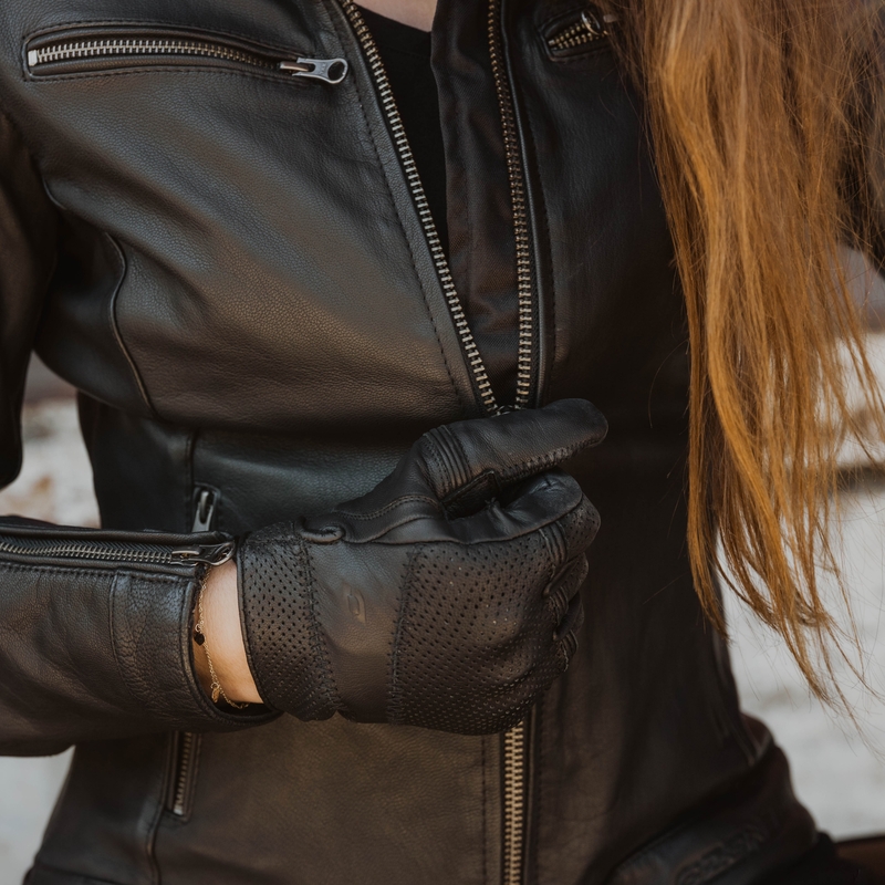 Ženska motoristična jakna Ozone Striker Black