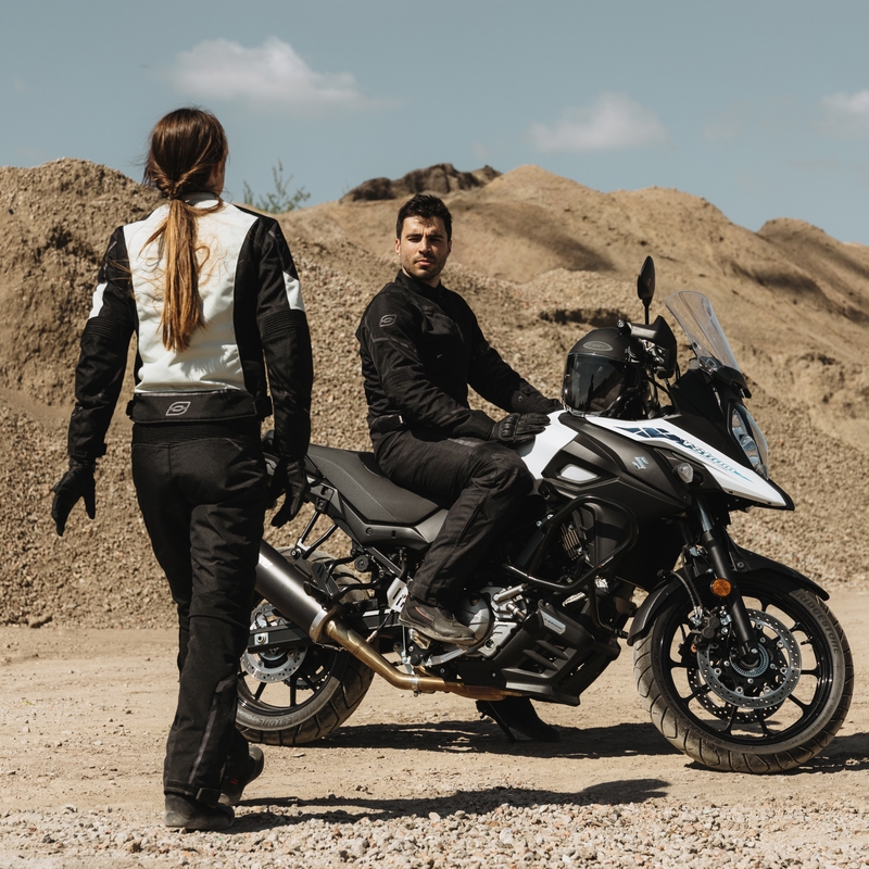 Ženske hlače za motoriste Ozone Jet II Black razprodaja