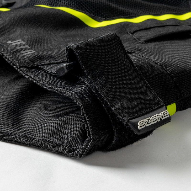 Moto jakna Ozone Jet II black-fluo yellow razprodaja