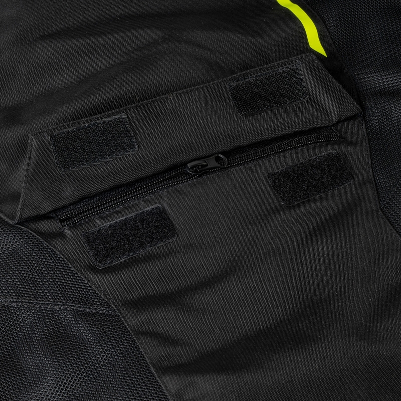 Moto jakna Ozone Jet II black-fluo yellow razprodaja