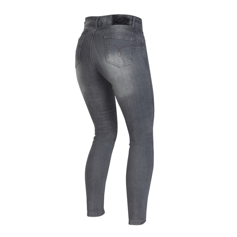 Ženske kavbojke Ozone Striker SF Grey Motorcycle Jeans