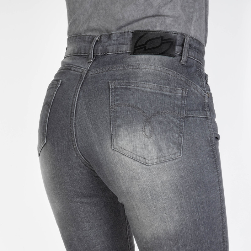 Ženske kavbojke Ozone Striker SF Grey Motorcycle Jeans