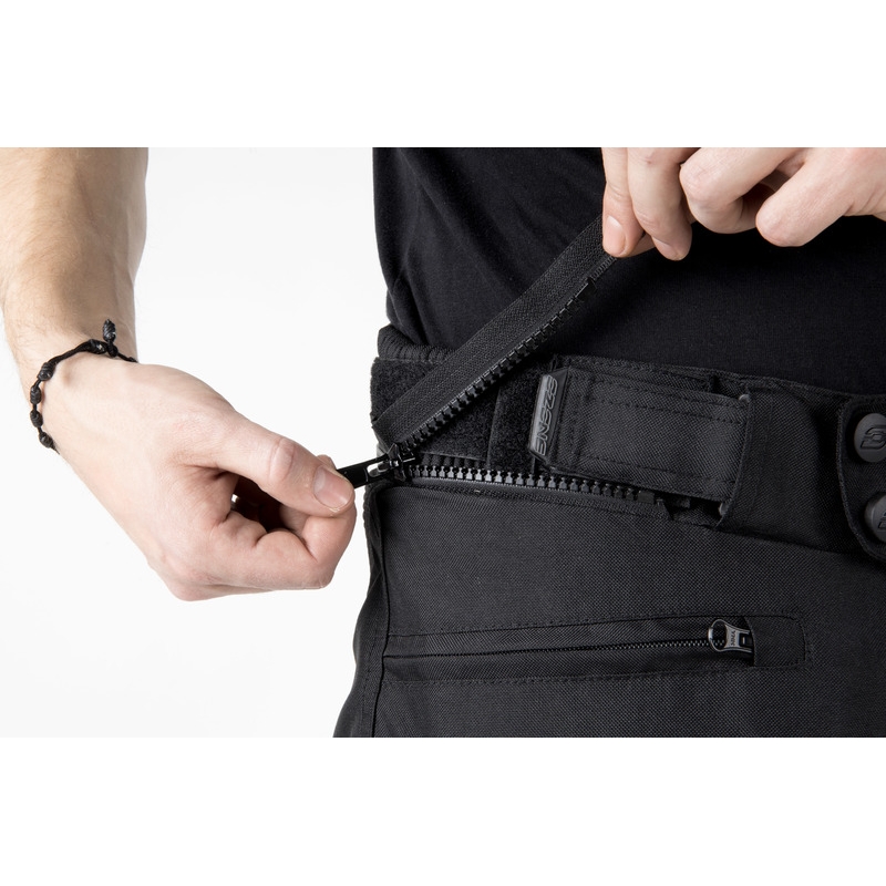 Ozone Vulcan Black podaljšane motoristične hlače