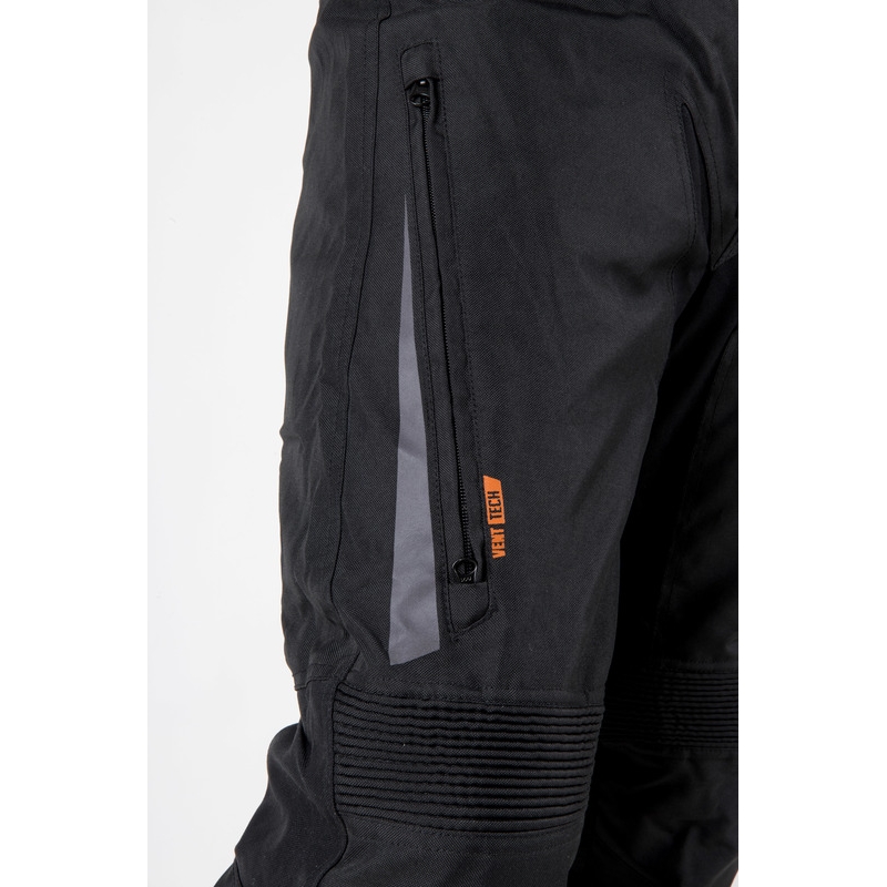 Ozone Vulcan Black podaljšane motoristične hlače