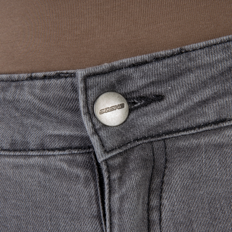 Ženske kavbojke Ozone Roxy Washed Black Motorcycle Jeans razprodaja