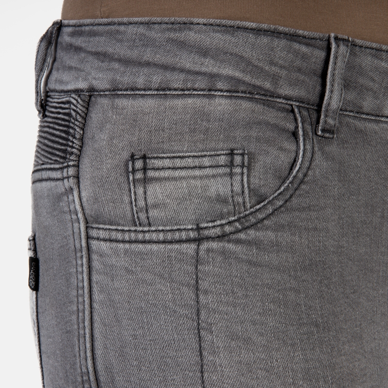 Ženske kavbojke Ozone Roxy Washed Black Motorcycle Jeans razprodaja
