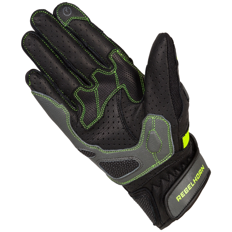 Rebelhorn Flux II motoristične rokavice black-fluo-yellow razprodaja
