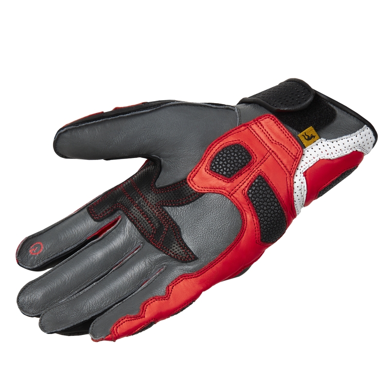 Motoristične rokavice Rebelhorn ST Short black-grey-fluo red razprodaja