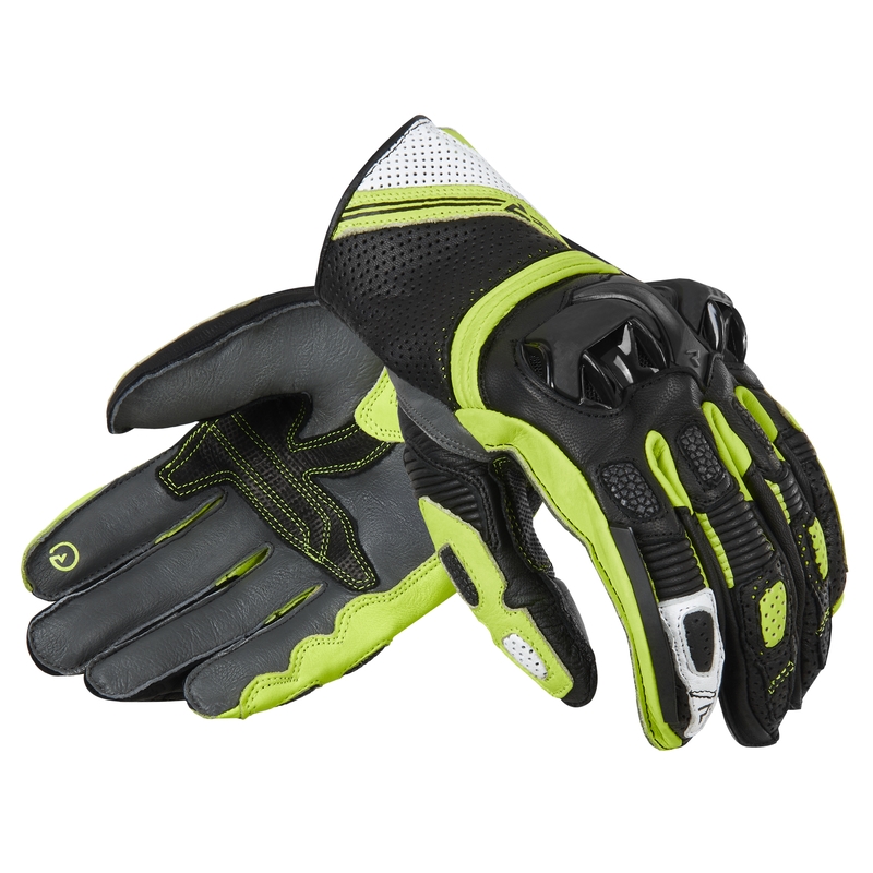 Motoristične rokavice Rebelhorn ST Short black-grey-fluo yellow razprodaja