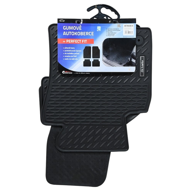 Gumijaste preproge PERFECT FIT komplet 4 OCTAVIA II s fiksiranjem