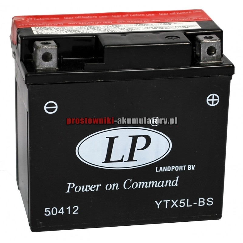 Landport YTX5L-BS baterija brez vzdrževanja, 12V 4Ah