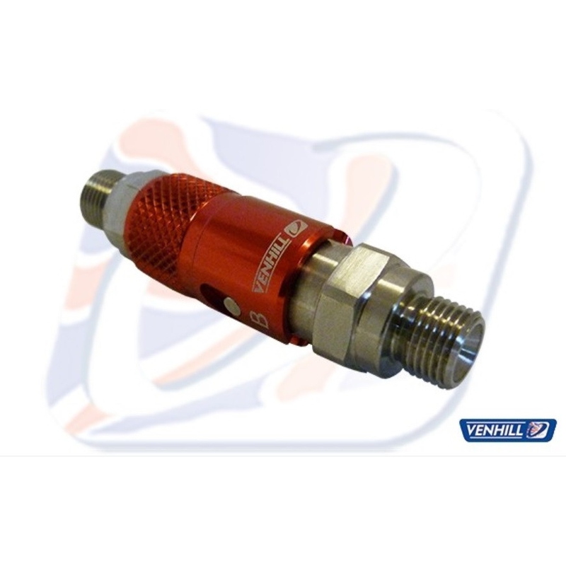 Quick release inline coupling Venhill 1/8TH BSP titanium