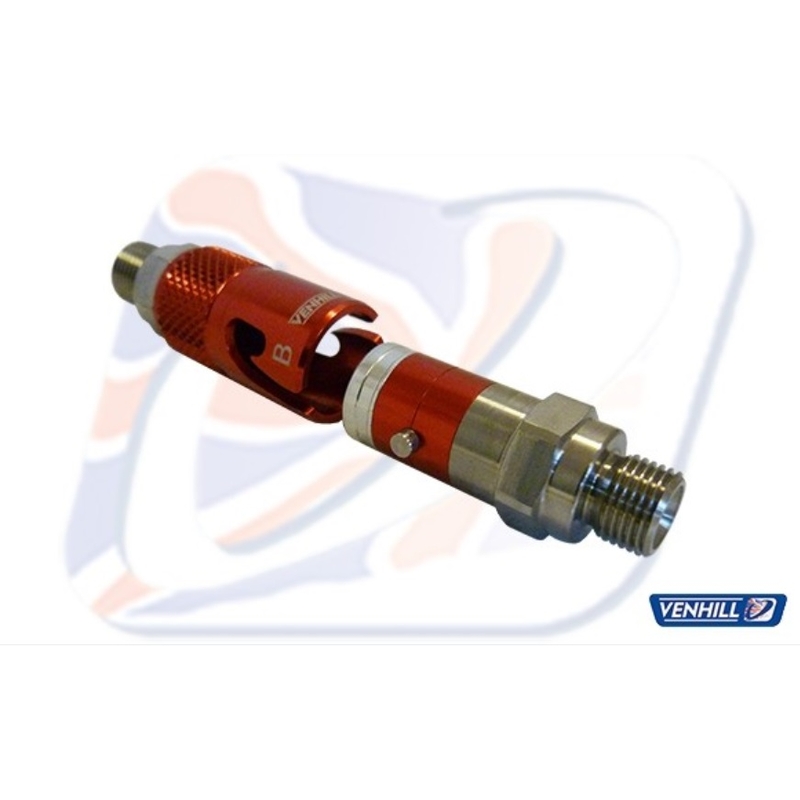 Quick release inline coupling Venhill 1/8TH BSP titanium