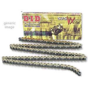 VX série X-Kroužkový řetěz D.I.D Chain 525VX 124 L Zlatá/Černá