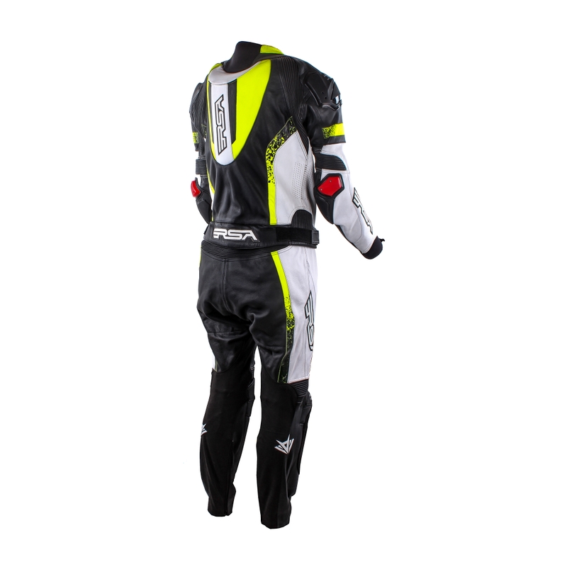 Moški kombinezon RSA Impola black-white-fluo-yellow razprodaja