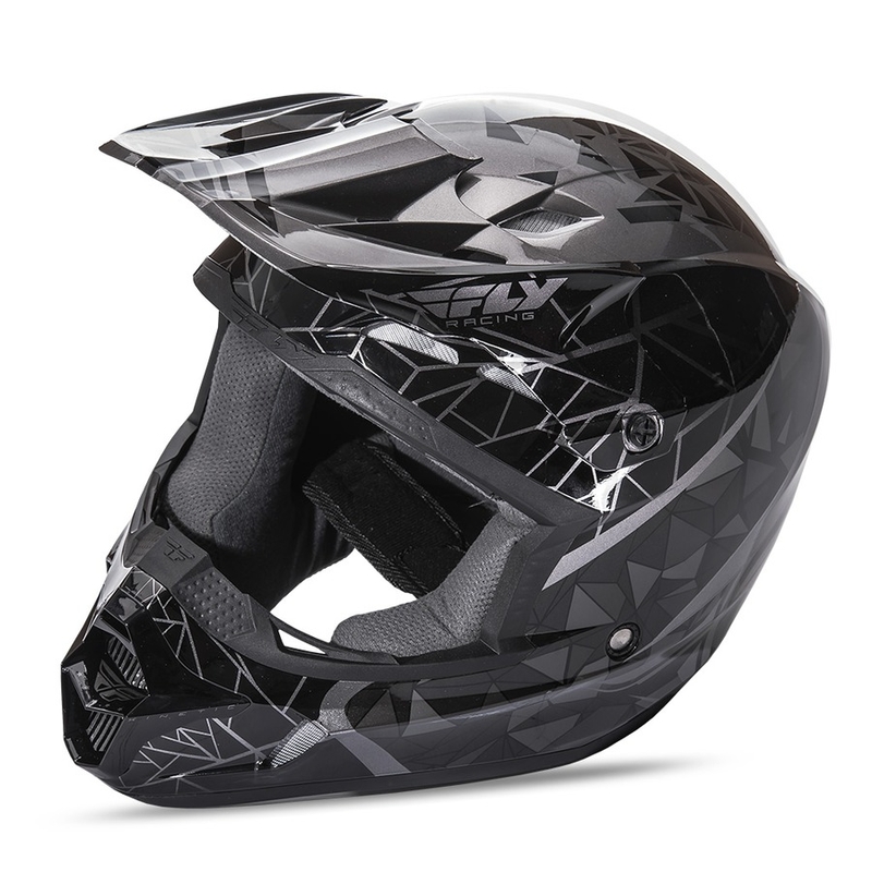 Motokros čelada FLY Racing Kinetic CRUX - ZDA black razprodaja