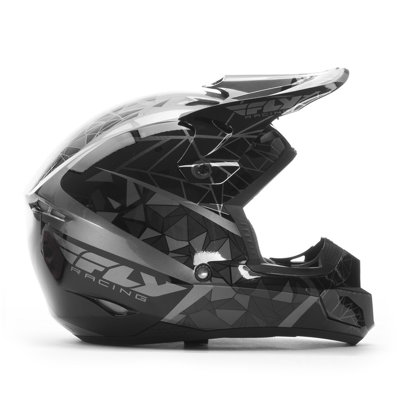 Motokros čelada FLY Racing Kinetic CRUX - ZDA black razprodaja