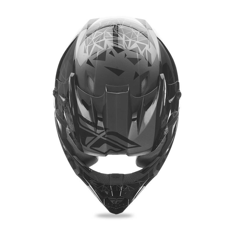 Motokros čelada FLY Racing Kinetic CRUX - ZDA black razprodaja