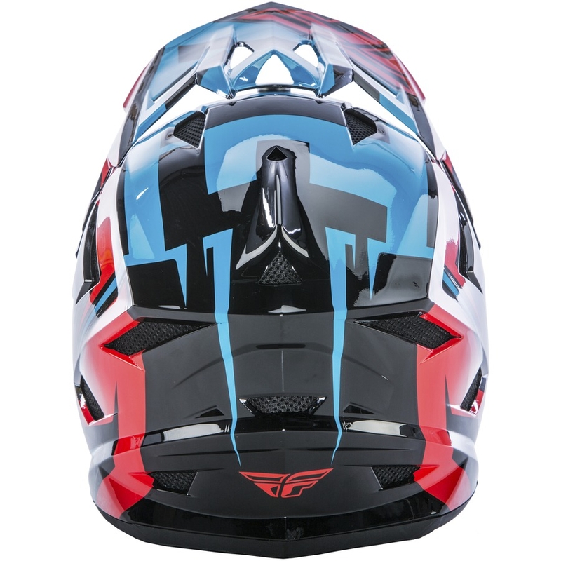 Motokros čelada FLY Racing DEFAULT - ZDA modro-rdeča