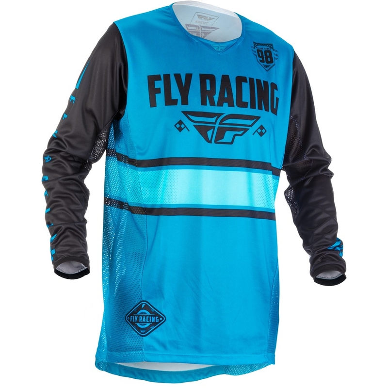 Motokros dres FLY Racing Kinetic ERA 2018 - ZDA modro-črna