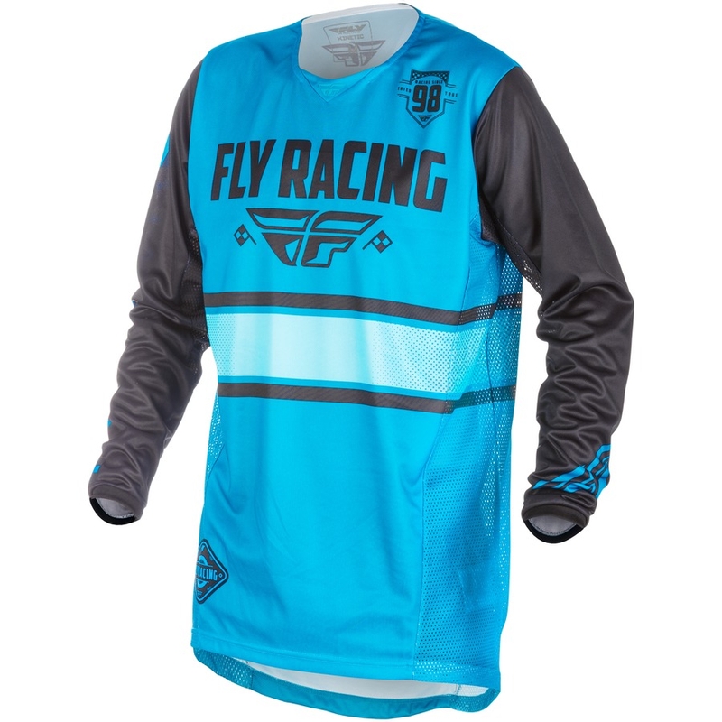 Motokros dres FLY Racing Kinetic ERA 2018 - ZDA modro-črna