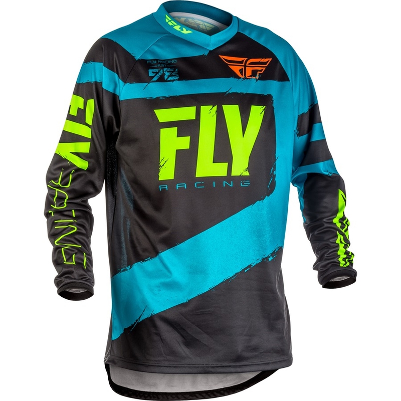Motokros majica FLY Racing F-16 2018 - ZDA modro-črna