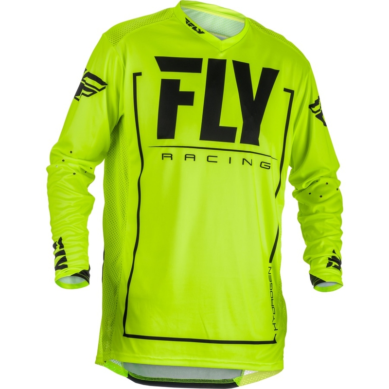 Motokros majica FLY Racing LITE 2018 - ZDA črno-fluo rumena