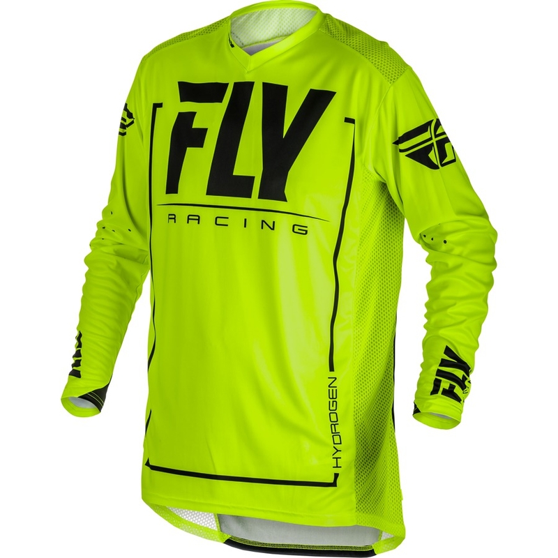 Motokros majica FLY Racing LITE 2018 - ZDA črno-fluo rumena