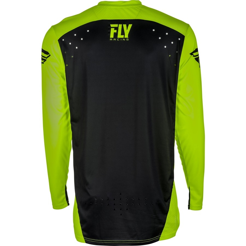 Motokros majica FLY Racing LITE 2018 - ZDA črno-fluo rumena