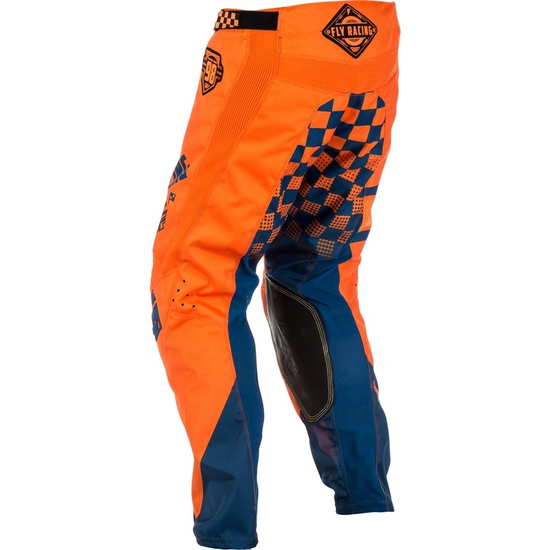 Motokros hlače FLY Racing Kinetic ERA 2018 - ZDA oranžno-modre