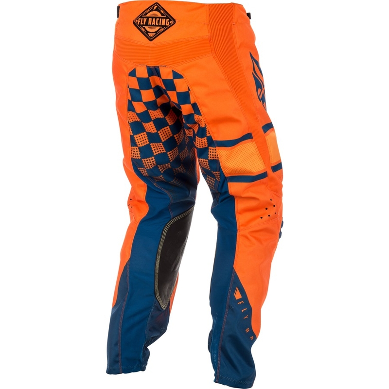Motokros hlače FLY Racing Kinetic ERA 2018 - ZDA oranžno-modre
