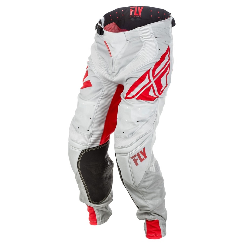 Motokros hlače FLY Racing LITE 2018 - ZDA rdeče-sive