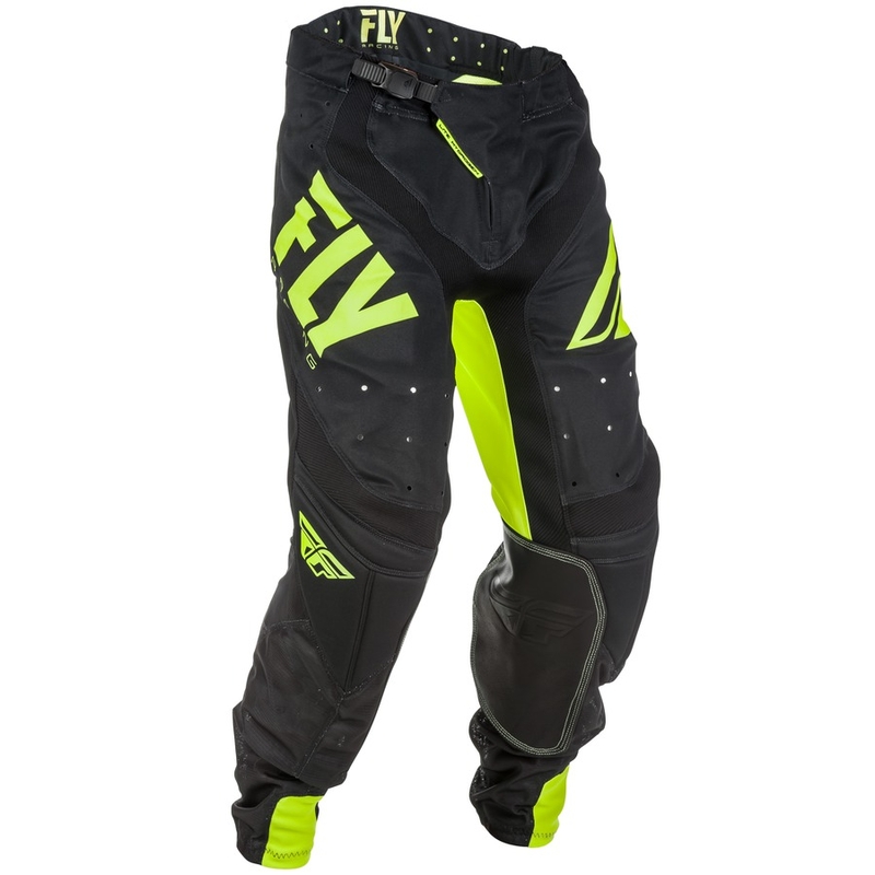 Motokros hlače FLY Racing LITE 2018 - ZDA črno-fluo rumena