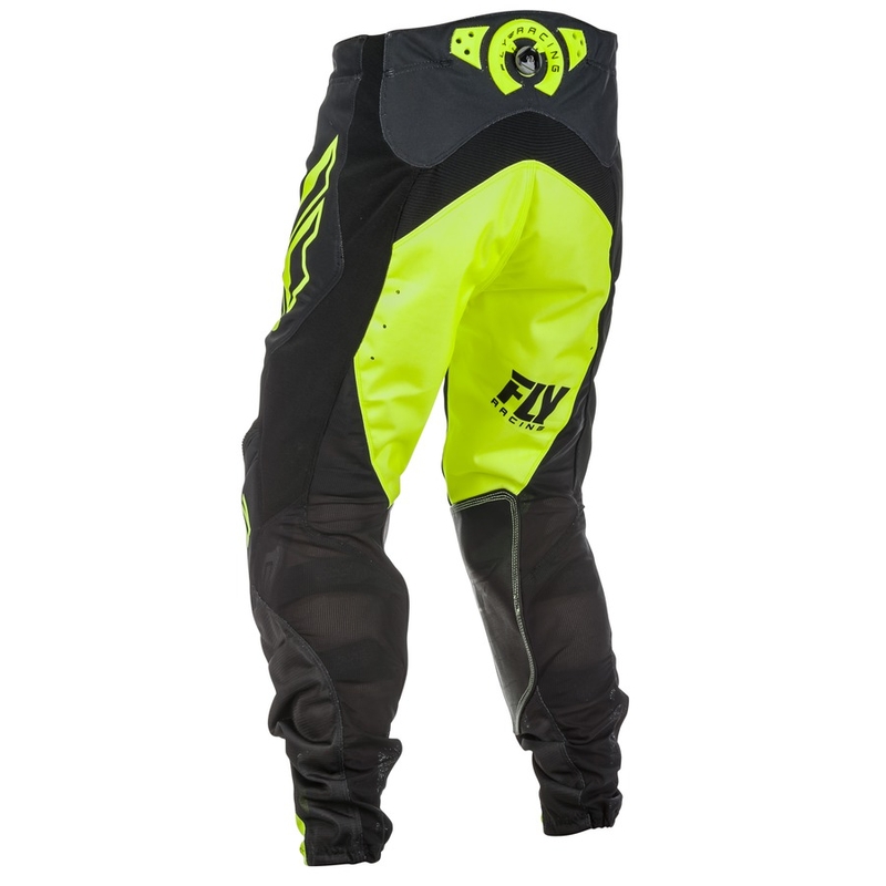 Motokros hlače FLY Racing LITE 2018 - ZDA črno-fluo rumena