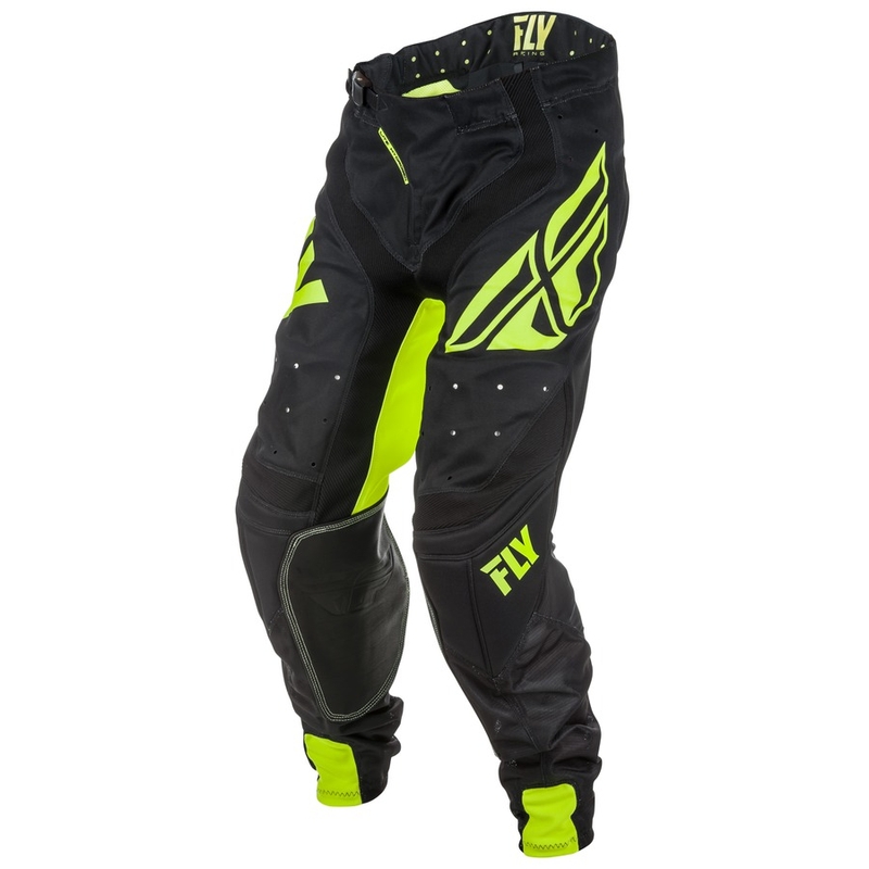 Motokros hlače FLY Racing LITE 2018 - ZDA črno-fluo rumena