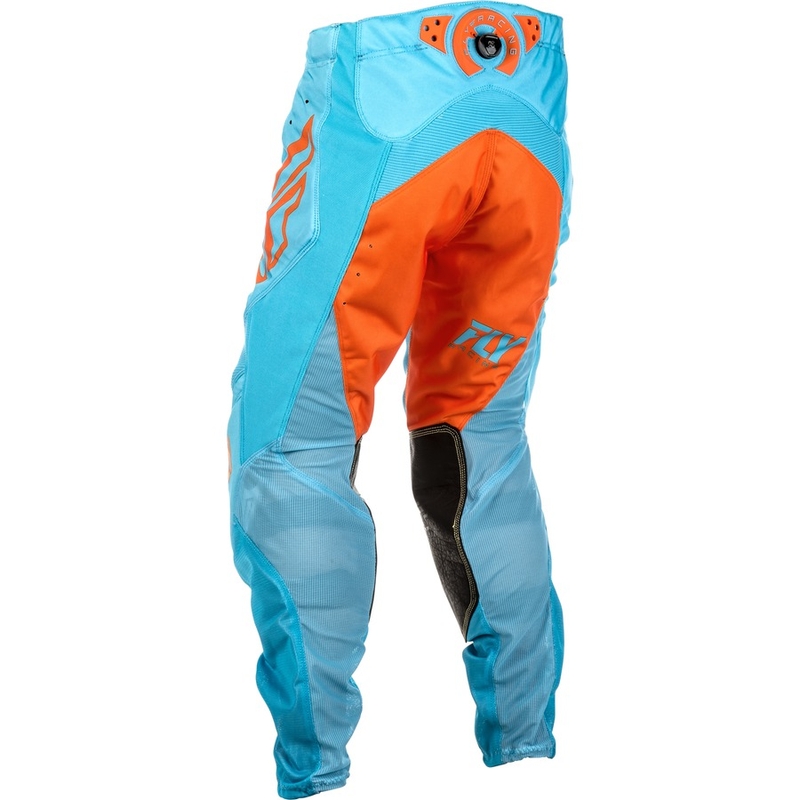 Motokros hlače FLY Racing LITE 2018 - ZDA oranžno-modre