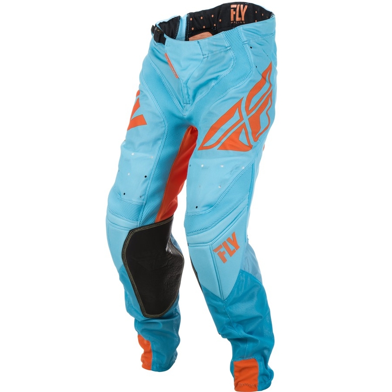Motokros hlače FLY Racing LITE 2018 - ZDA oranžno-modre
