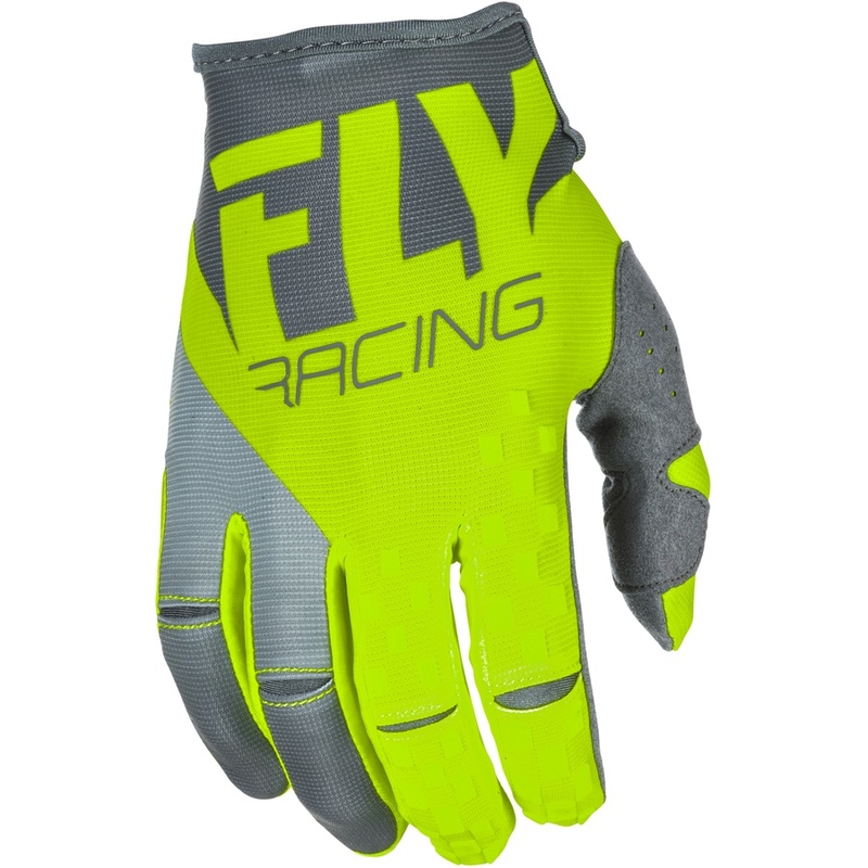Motokros rokavice FLY Racing Kinetic 2018 - ZDA sivo-fluo rumena