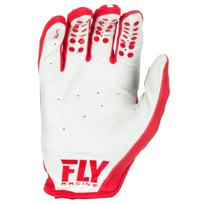 Motokros rokavice FLY Racing LITE 2018 - ZDA rdeče-sive