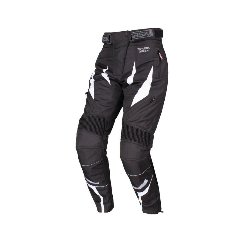 Ženske hlače RSA Queen Black and White Motorcycle Pants razprodaja