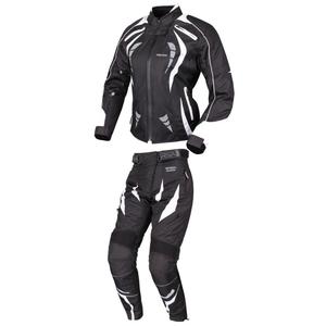 Ženski kombinezon RSA Queen Black and White Motorcycle Jumpsuit razprodaja