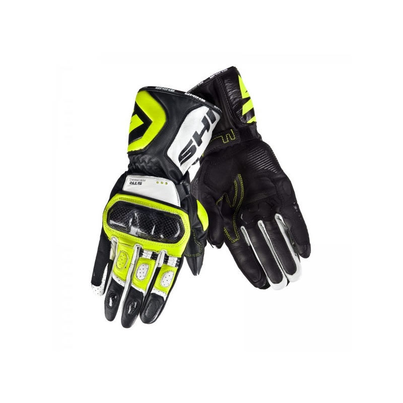 Moške rokavice Shima STR black-white-fluo rumena razprodaja