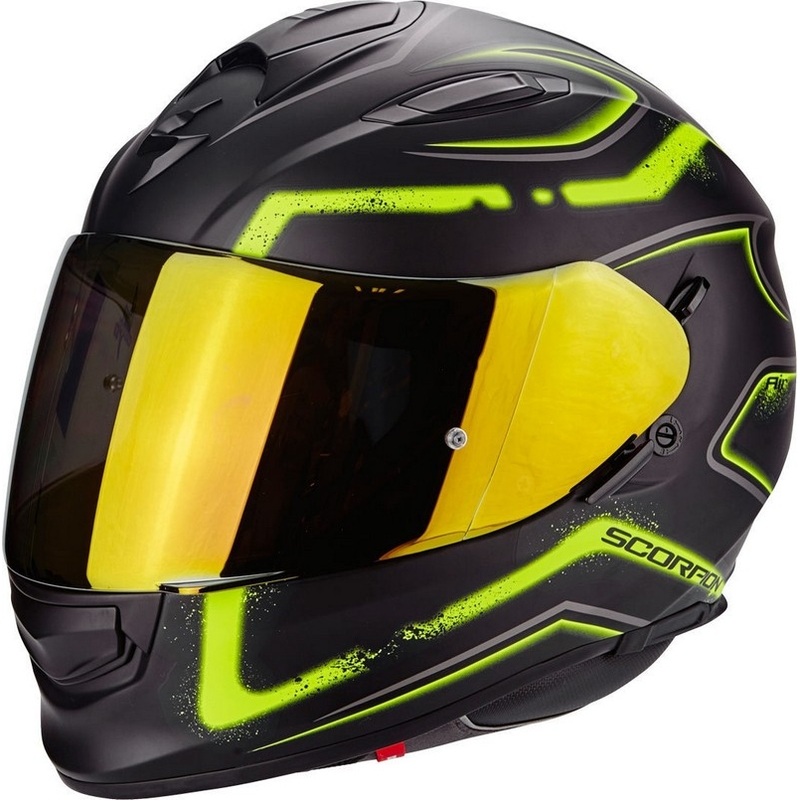 Čelada Scorpion EXO-510 Air Radium black-fluo yellow razprodaja