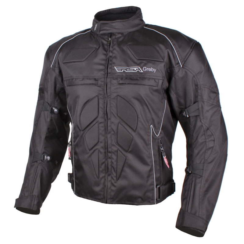 RSA Greby Black Motorcycle Jacket razprodaja