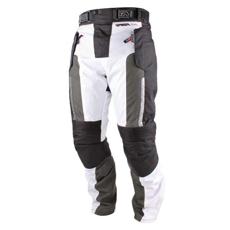 RSA Greby Black and White Motorcycle Pants razprodaja