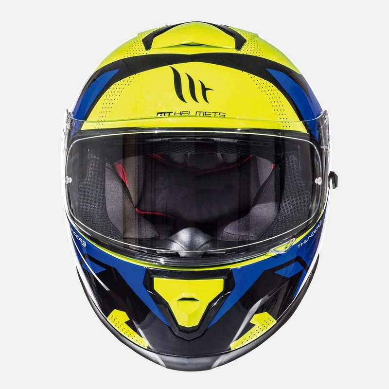 MT Thunder 3 SV Torn fluo rumeno-modra integralna motoristična čelada razprodaja