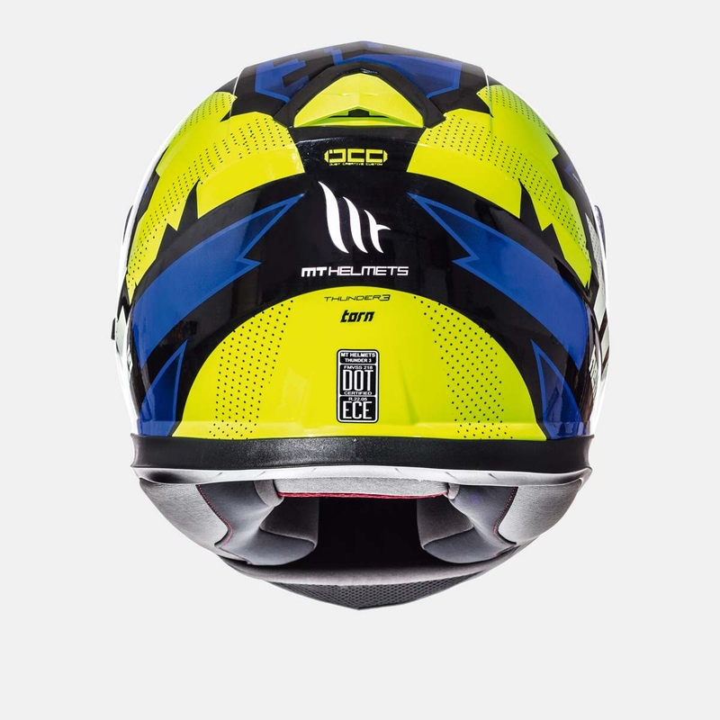 MT Thunder 3 SV Torn fluo rumeno-modra integralna motoristična čelada razprodaja